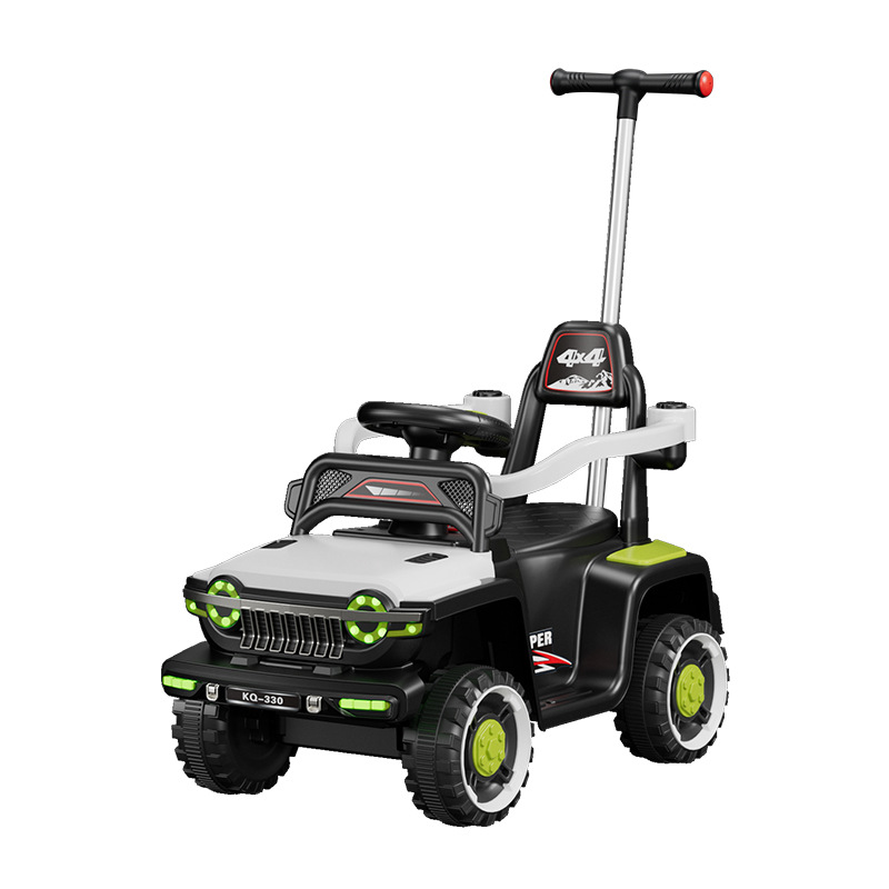 Niños eléctricos todoterreno controlado remoto cochecito de cuatro ruedas para niños, niños y niñas 1 - 3 - 6 anti-volqueo