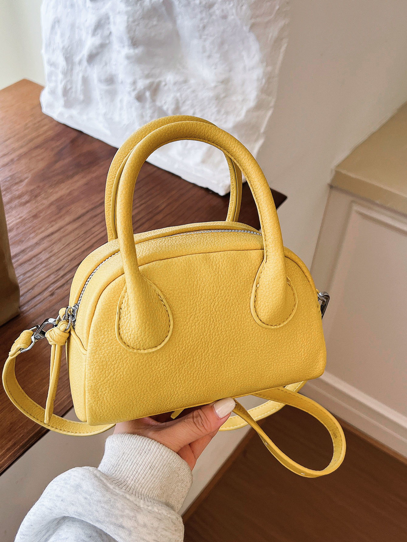 2026 nueva moda ocio personalidad retro estilo extranjero bolso de nicho de diseño de mujer textura bolso de concha de hombro image 7