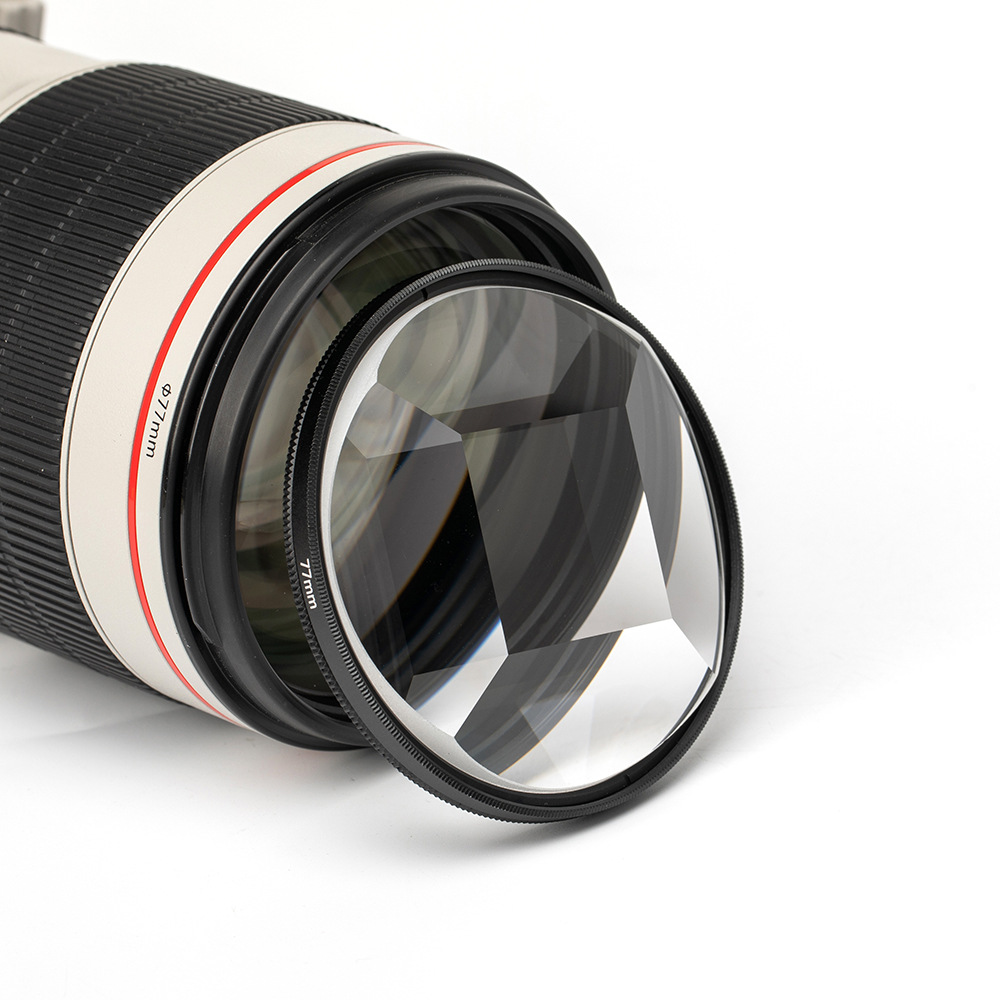 摄影摄像特效滤镜77mm分形滤镜四棱镜单反相机镜头配件