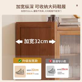 鞋柜门口收纳柜经济型简易防尘鞋架大容量门厅柜小户型入户鞋架子