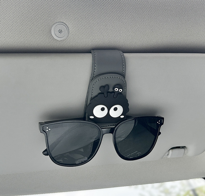 Car glasses holder, high-end car sun visor storage clip, creative multifunctional magnetic sunglasses holder