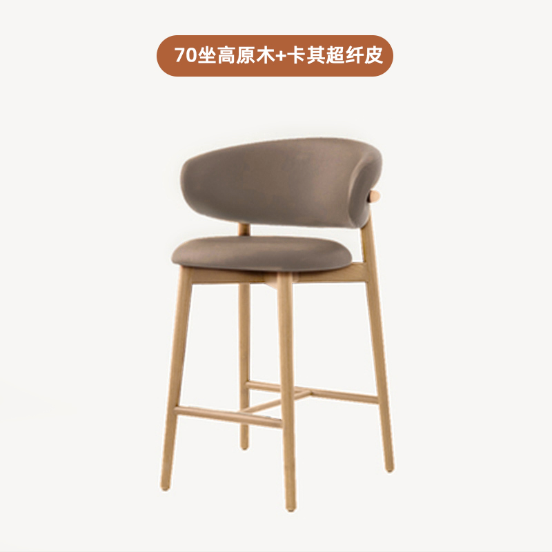 70 시트 높이/로그 컬러 카키색 극세사 가죽