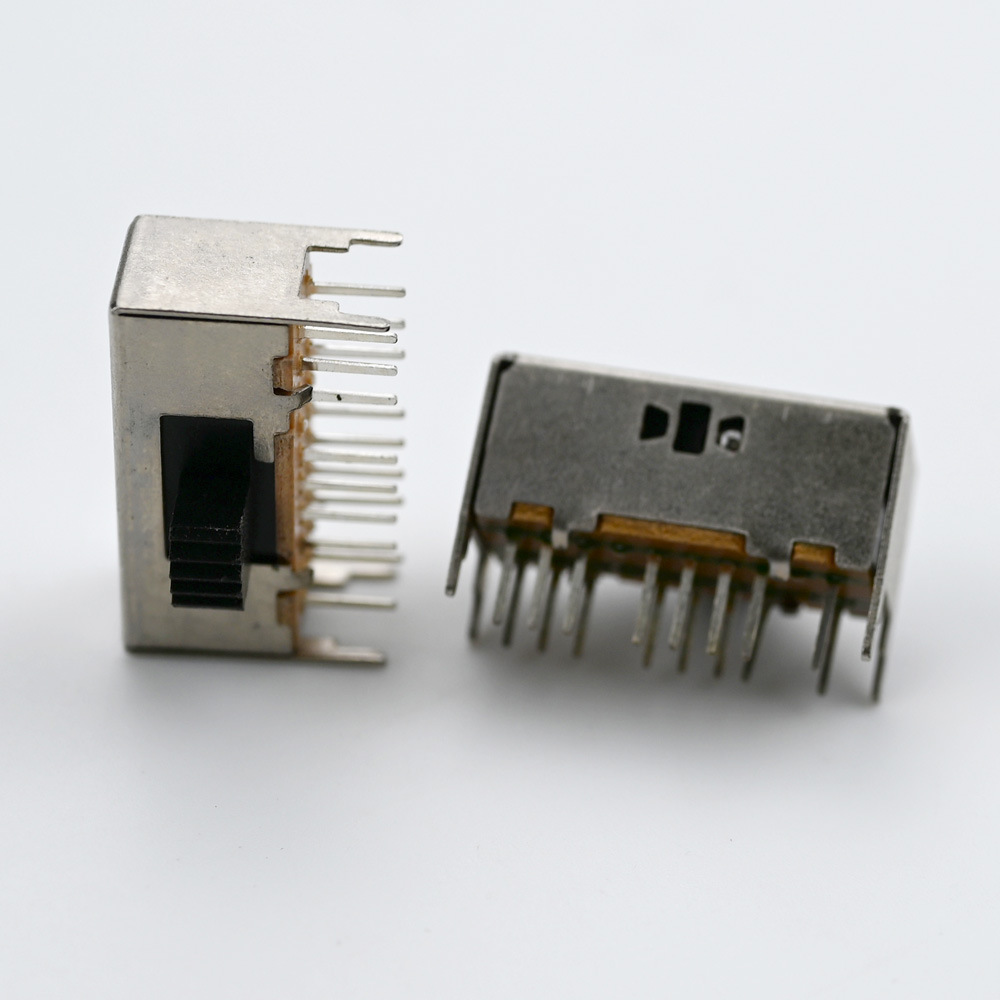 SK43D01拨动开关四档波动开关微型拨动开关贴片插件式耐高温开关