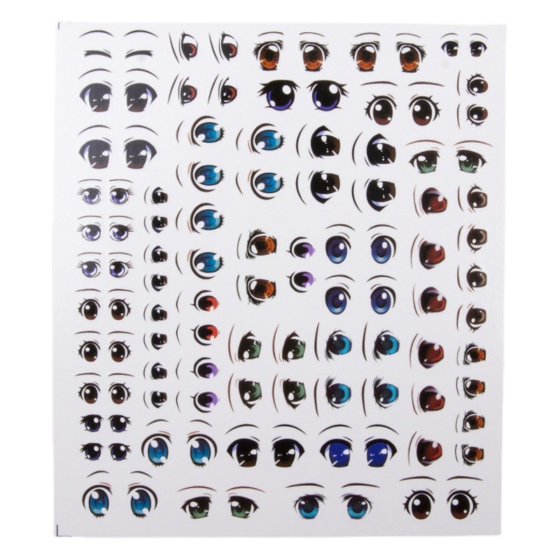 Pegatina de arcilla ultraligera GSC ojo agua arcilla suave arcilla muñeca arcilla hecha a mano DIY expresión facial características de la etiqueta