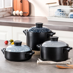 Wholesale Induction Cooker Open Fire Uncracked Binaural Casserole Japanese-style Ceramic Pot Home Soup Stew Boiling Gift Casserole