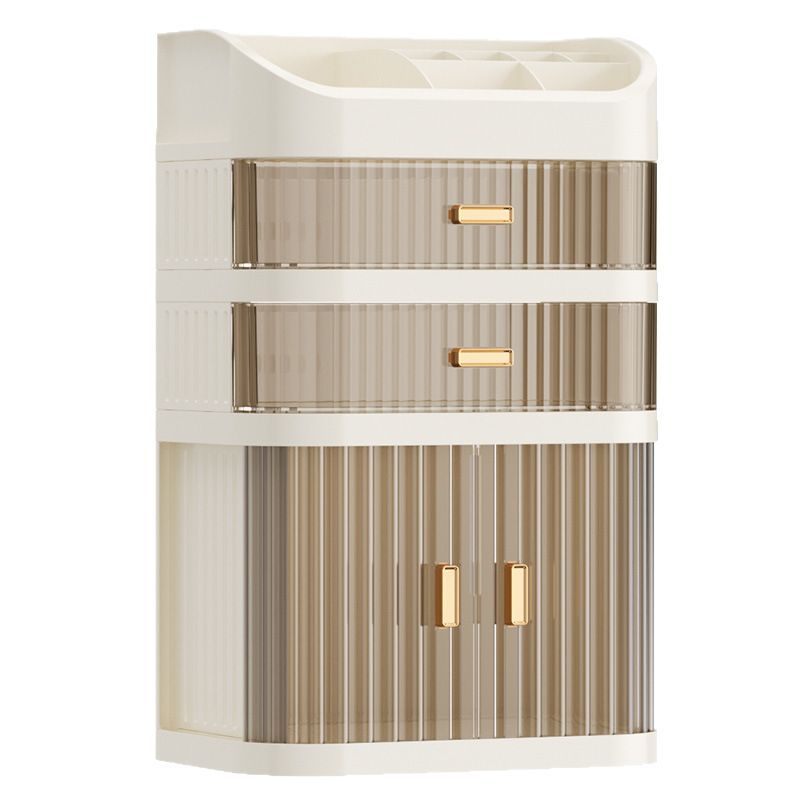 Gabinete de almacenamiento de productos de cuidado de la piel de lujo crema de alto nivel de sensación de red cajón de escritorio estante a prueba de polvo multicapa image 6