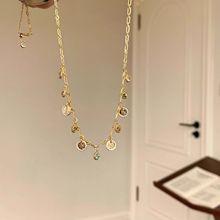 「彩虹之恋」多巴胺彩色锆石金色手链轻奢小众手环满天星流苏项链