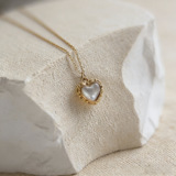 Ретро ожерелье в виде сердечка из нержавеющей стали, аксессуар, стиль Лолита