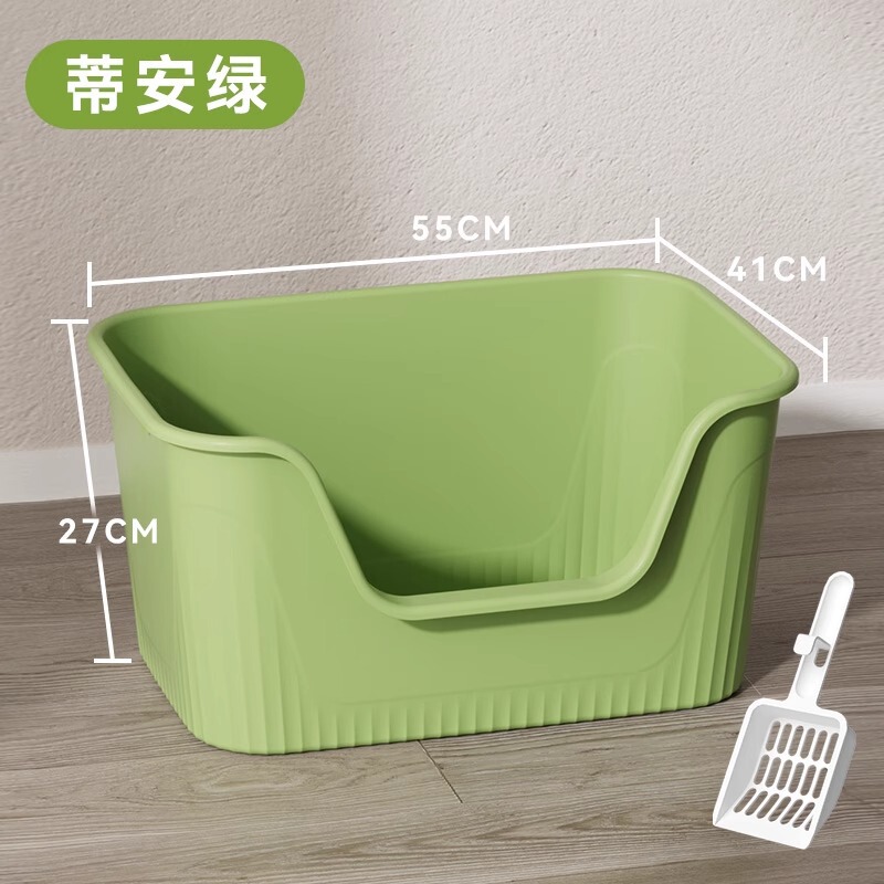 猫砂盆特大号両用オープン型外はね防止猫トイレ特大猫砂盆子猫用品猫糞|undefined
