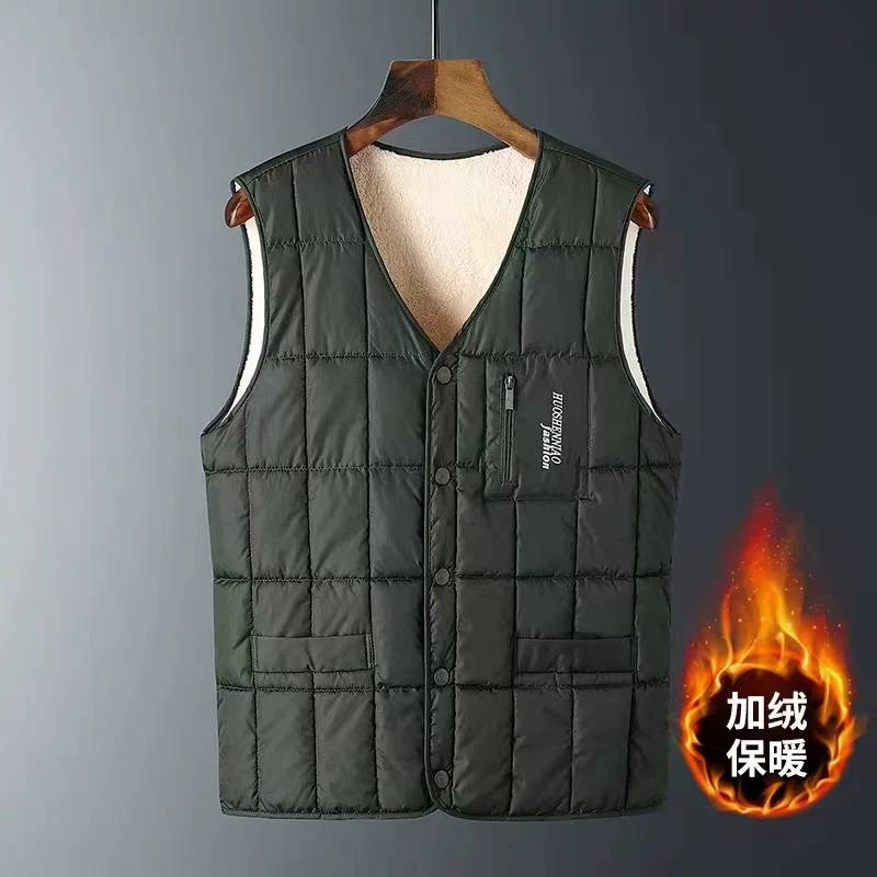 Demi-season keep warm vest, for middle age