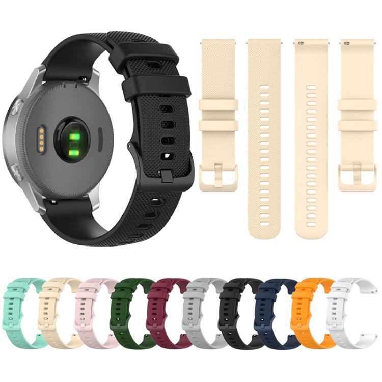xDfind correa de silicona de color sólido de patrón general 20mm para Canon Forerunner 570 42mm / 245 / 645/2