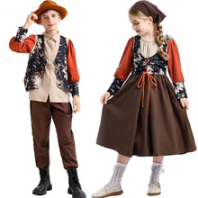 万圣节服装 巴伐利亚啤酒服六一儿童舞台演出欧美复古中世纪COS服