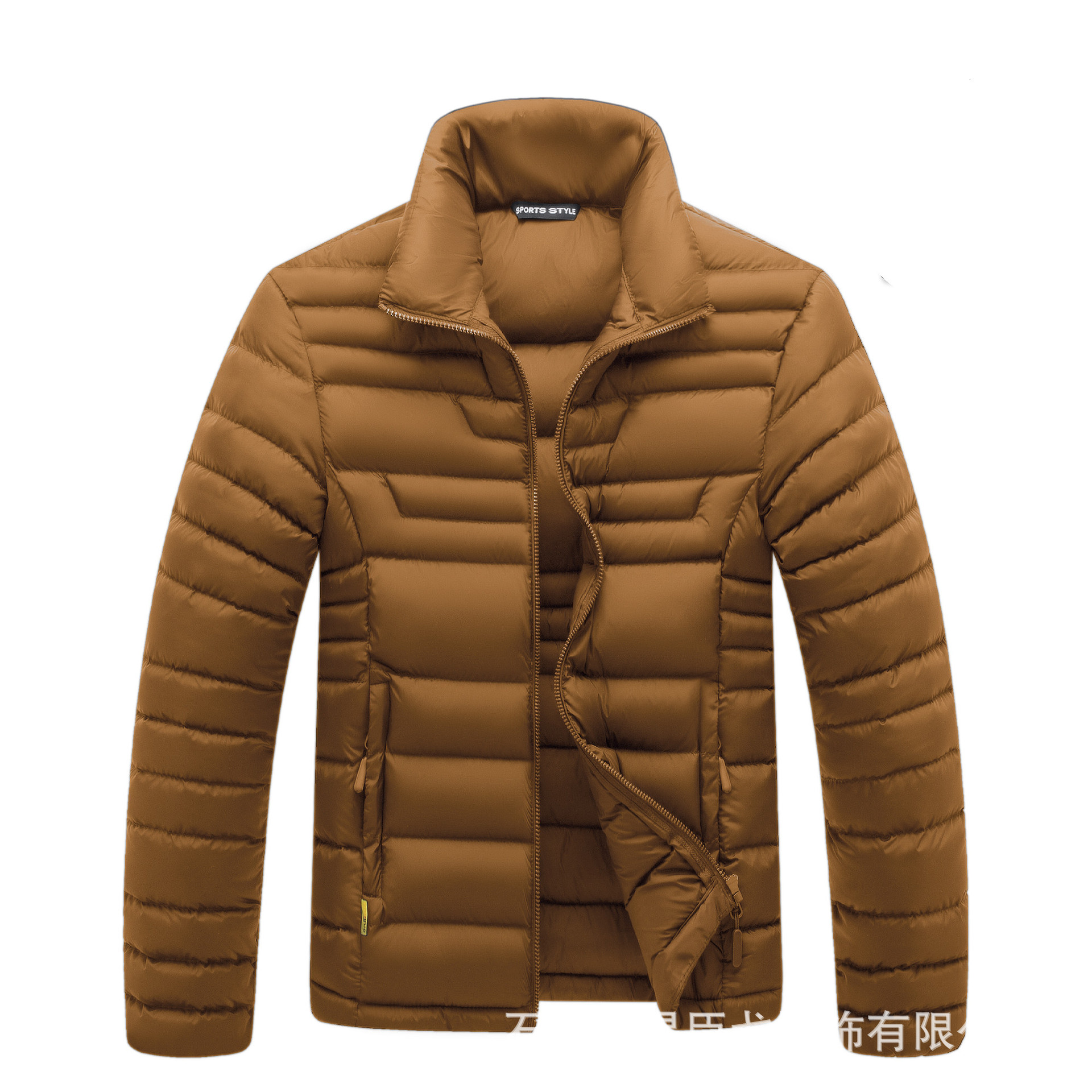 Abrigo acolchado de algodón engrosado corto transfronterizo Abrigo acolchado de algodón cálido para hombres Abrigo acolchado de algodón de invierno para hombres Abrigo acolchado de algodón de color sólido Abrigo acolchado de algodón de comercio exterior