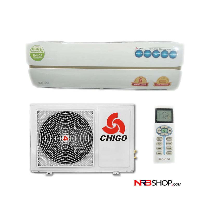 Uy sharoitida foydalanish, yotoqxona, yashash xonasi, sovutish va isitish uchun Chigo 2HP devorga o'rnatiladigan konditsioneri, inverter, jim, energiya tejaydigan