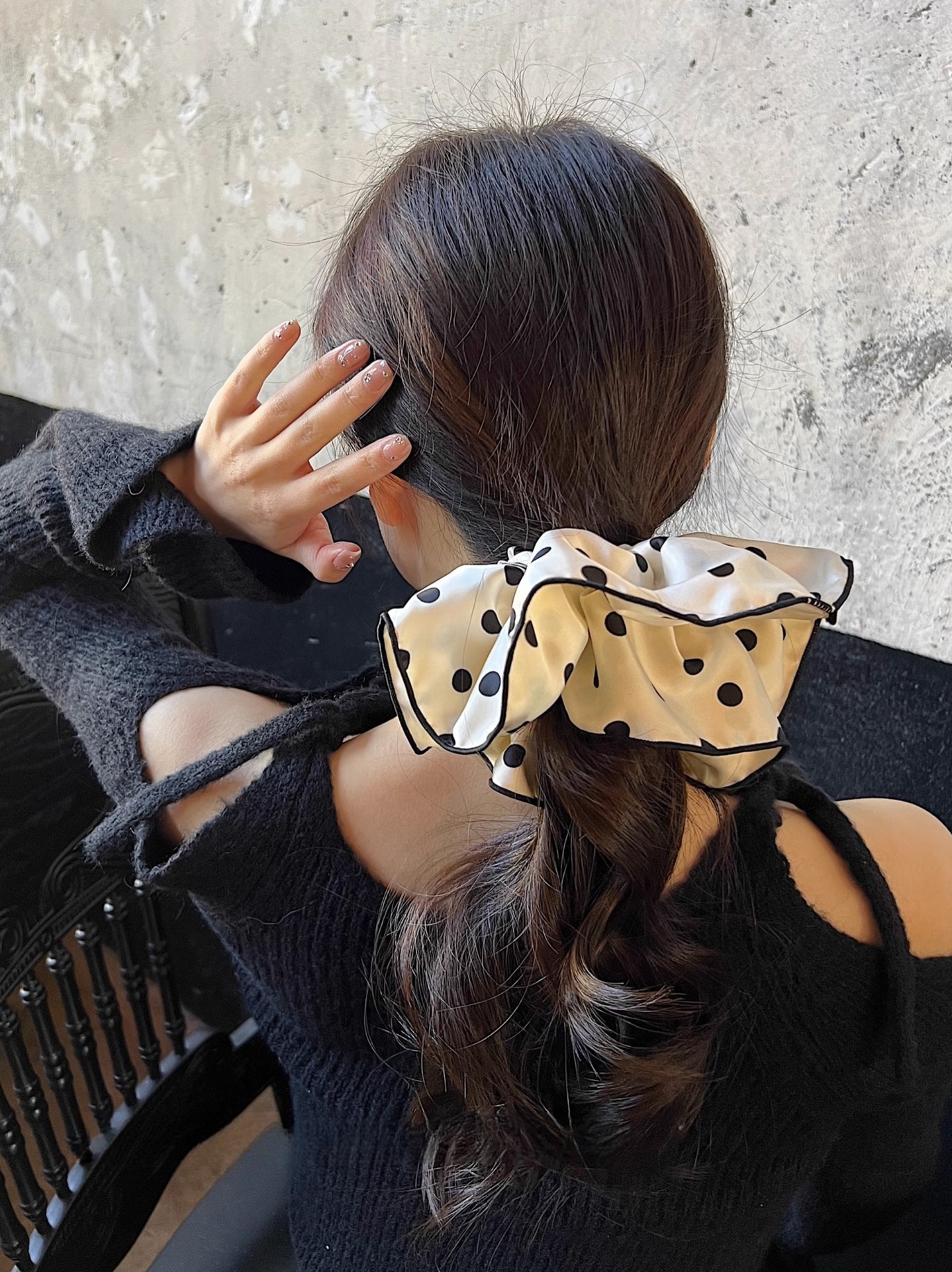 22g Weight Hair Tie Hair Accessories Type 1 Piece Quantity Holiday, Daily Occasion Women's Simple Style Classic Style Color Block Cloth Hair Tie
