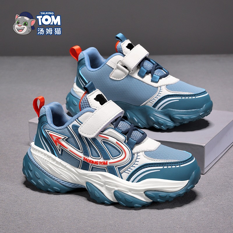 Tom Cat Boys Calzado deportivo Primavera y otoño Nuevo estilo Malla Transpirable Niños de mediana edad Suela suave Zapatos para correr antideslizantes para niños