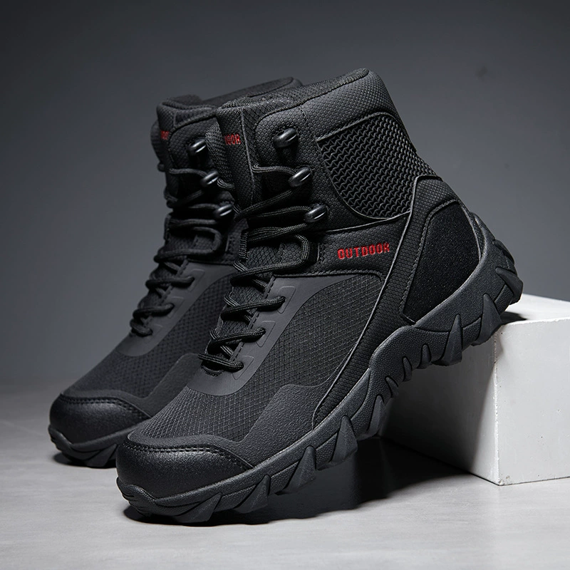 2024, независимая станция Amazon AliExpress, цельные дорожные ботинки Pinduoduo, трансграничные уличные походные ботинки большого размера, высокие