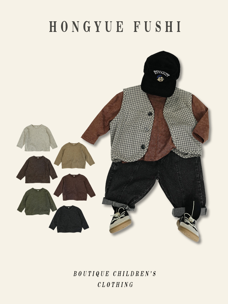 Spring trend retro children's sweatshirt for men and women