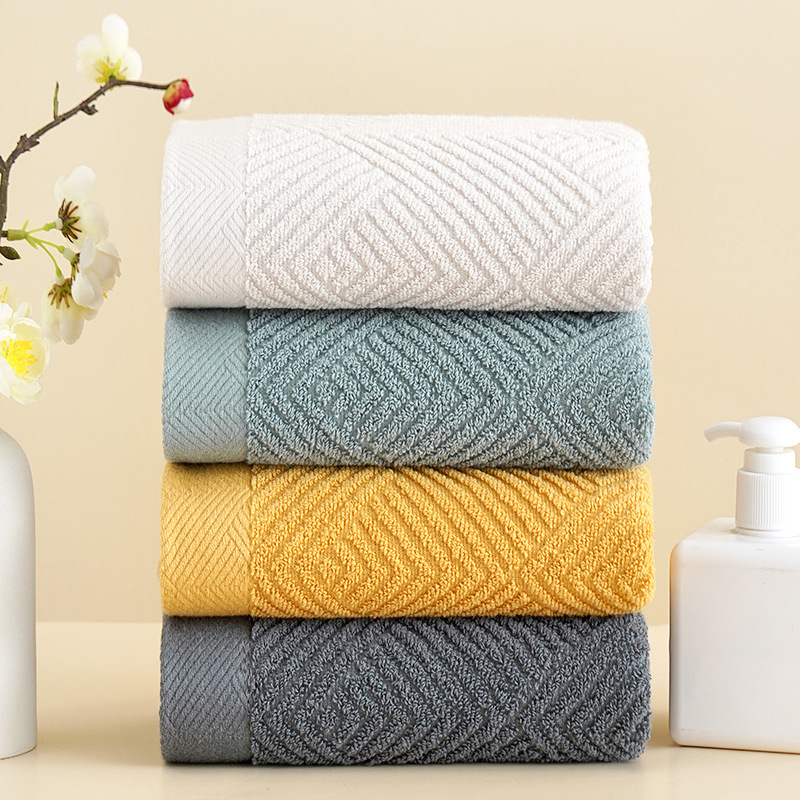 Towel face washing cotton thickened plain household adult soft absorbent combed long velvet gift cotton face towel wholesale Towel face washing cotton thickened plain household adult soft absorbent combed long velvet gift cotton face towel wholesale