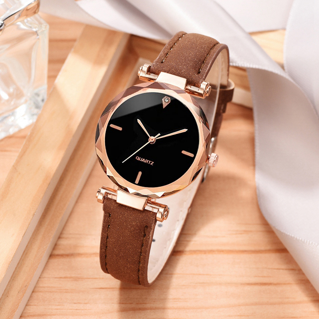 Style Simple Couleur Unie Boucle Quartz Femmes De Montres display picture 3