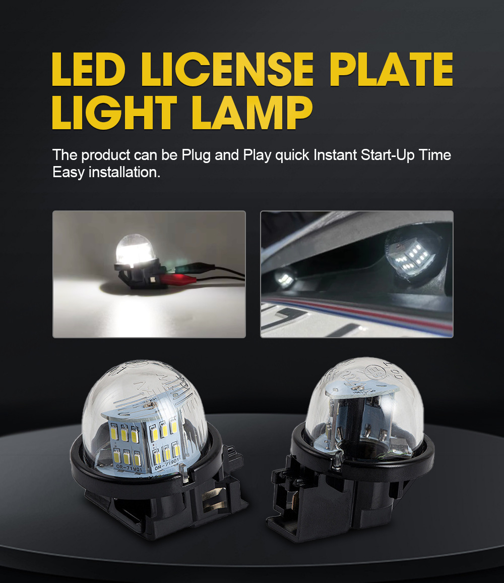 LED License Plate Light for Suzuki Alto Jimny JB23W Vitara Swift Baleno