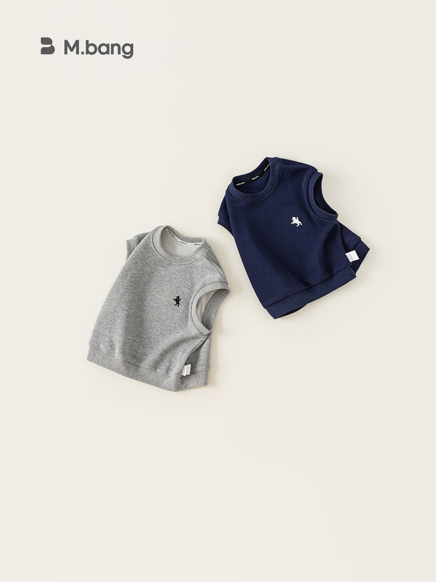 Bangchoan ropa infantil chaleco japonés universal chaleco de cuello redondo chaleco de niño de otoño abrazadera de caballo ropa de niños