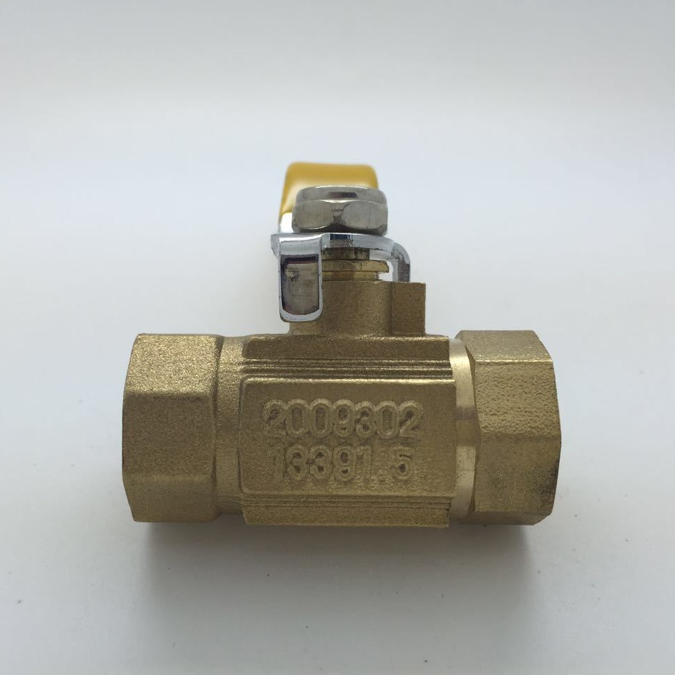 玉环厂家供应黄铜铜球阀 方形内牙铜球阀 两头内丝铜球阀