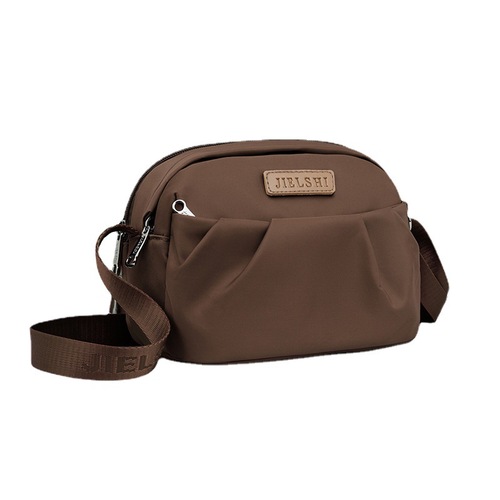 Cross-border 2024 new pleated bag Oxford cloth bag nylon bag shoulder bag crossbody bag mobile phone bag crossbody bag for women