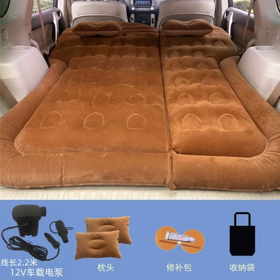 Vehicle-mounted inflatable bed — Suv Trunk Mat, Car Travel - for-trunk-only-suv-honeycomb-brown-with-22m-pump