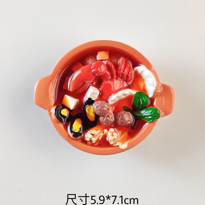 食物冰箱贴立体仿真广东早茶美磁性东坡肉螺蛳粉北京烤鸭磁吸厂家|undefined