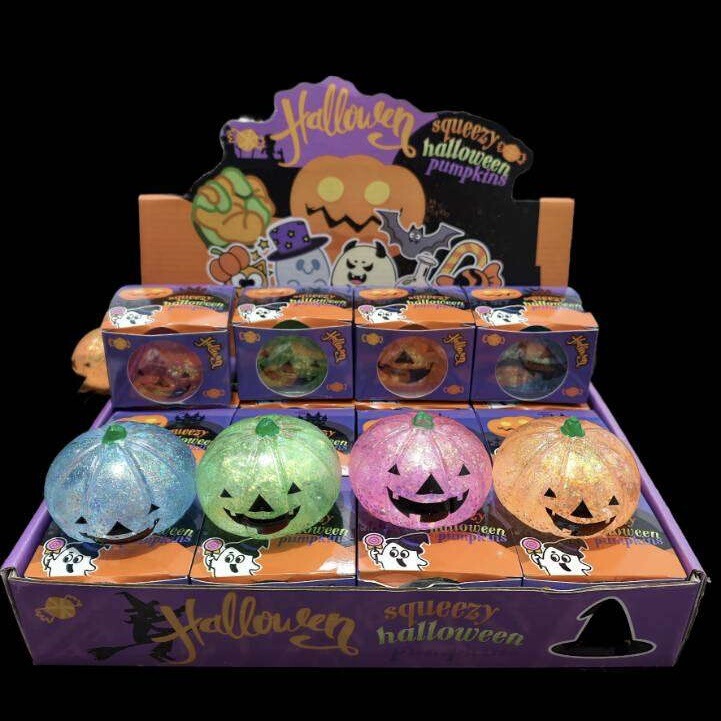 New Halloween Funny Pumpkin Head Squeeze Toy Stress Relief Rebound Toy Halloween Decoration Gift Cross-Border New Halloween Funny Pumpkin Head Squeeze Toy Stress Relief Rebound Toy Halloween Decoration Gift Cross-Border