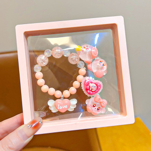 Linda niña nueva pulsera de princesa de dibujos animados niños Anna Aisha colgante pulsera cadena de joyería para niñas de nicho