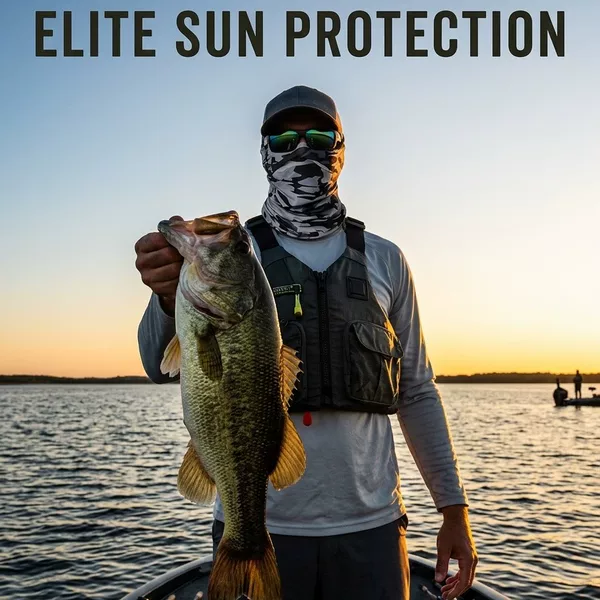 Sun Protection Mask for Cycling, Men's Neck Gaiter, Ice Silk Thin Face Scarf, Summer Neck Wrap, Uv Protection, Sunshade for Fishing
