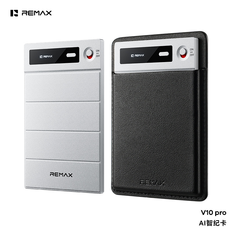 REMAX Ai Recording and Translation All-in-One Device: Dual Microphones, Ultra-Slim Design, Portable, and Supports One-on-One Recording