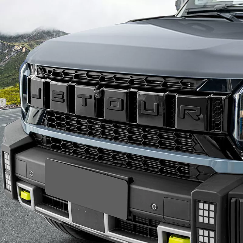 Подходит для автомобиля Jietu Traveler, наклейка с логотипом автомобиля, наклейка с буквой Black Warrior, наклейка с буквой на решетке, 3D стерео аксессуары, модифицированные Shanhai T2