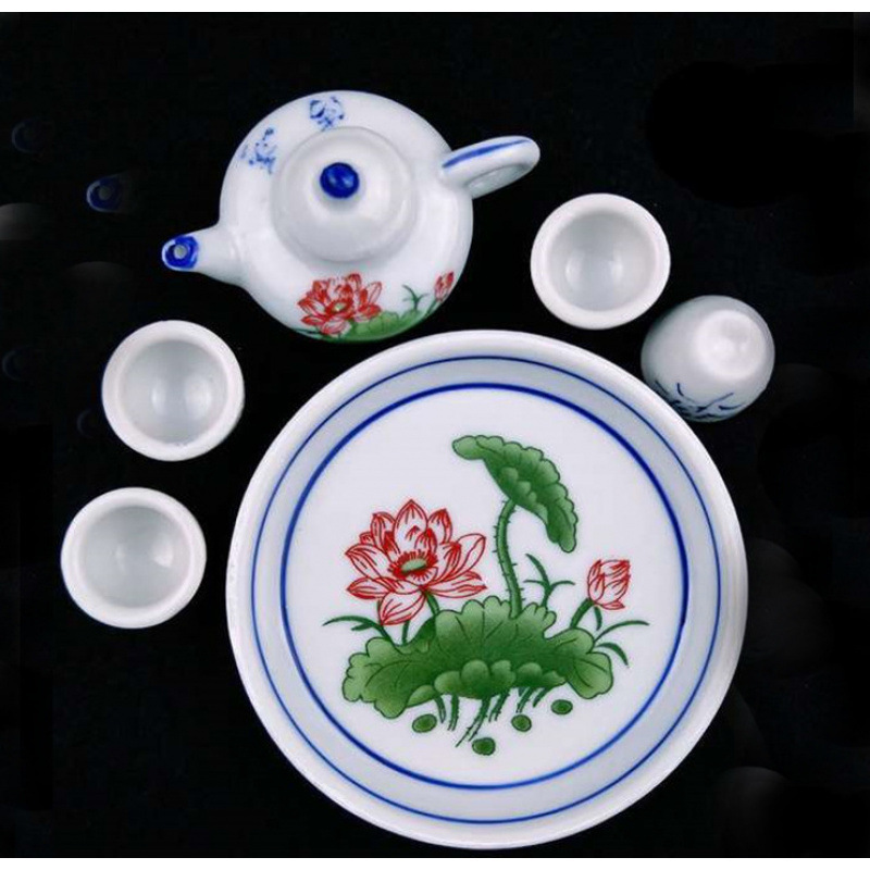 功夫茶具套装过家家玩具茶壶仿真迷你童子茶具套装陶瓷工艺工厂批|undefined