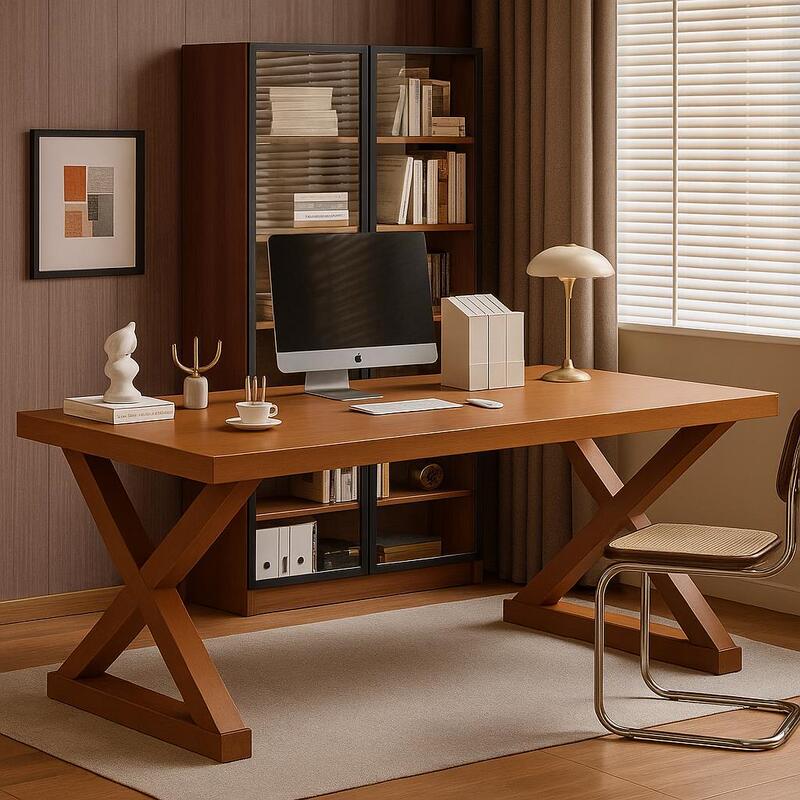 Solid Wood Computer Table Large Table Double Table Home Bedroom Rectangular Desk Calligraphy Table Tea Table Study Table