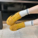 Genuine Leather Red Soft-Soled Moral Training Shoes for Women 2025 Summer New Korean Style Flats-Soled Versatile Casual Sports Shoes Forrest Gump Shoes