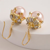 Retro earrings from pearl, 2020 years, french style