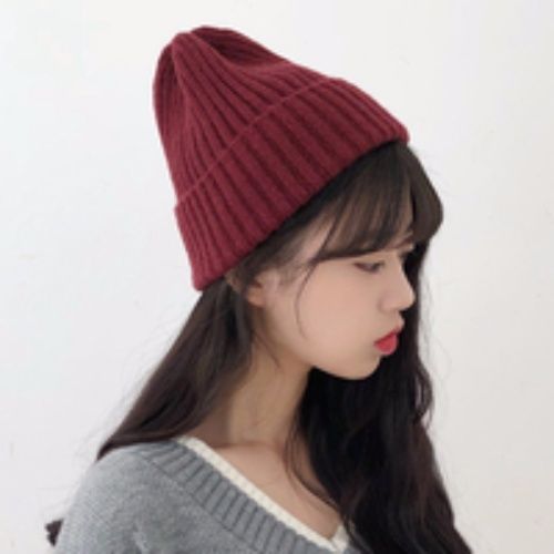 Internet celebrity street style pile hat female autumn and winter versatile knitted headband with fleece Korean style Japanese couple headband cold cap 