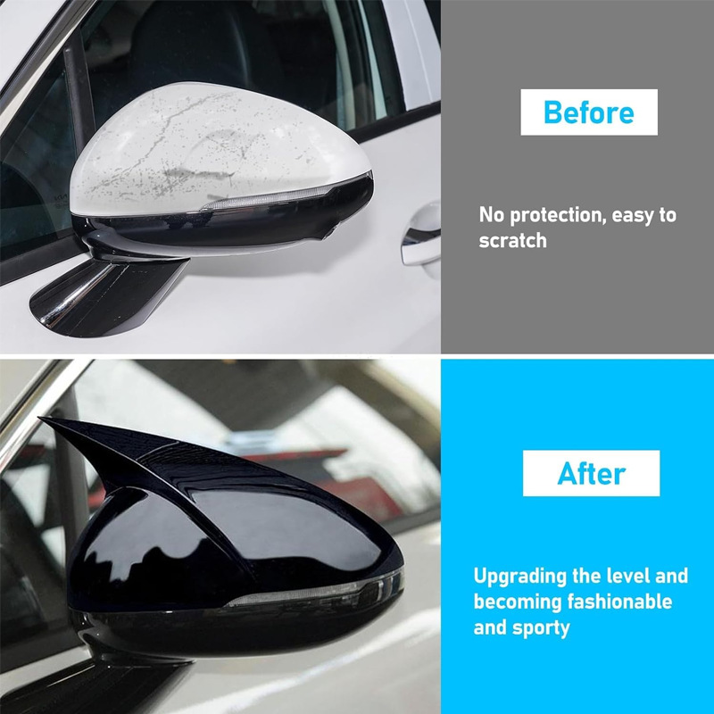 Suitable for 21-25 Models of Kia K5 Kaiku Horn-Shaped Rearview Mirror Modification Cover Decorative Mirror K5 Exclusive