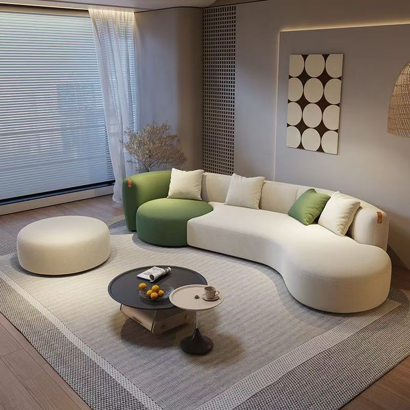 Modern Minimalist Sofa Living Room Home New Creative Irregular Full Set Beauty Salon Curved B&B Furniture Full Set