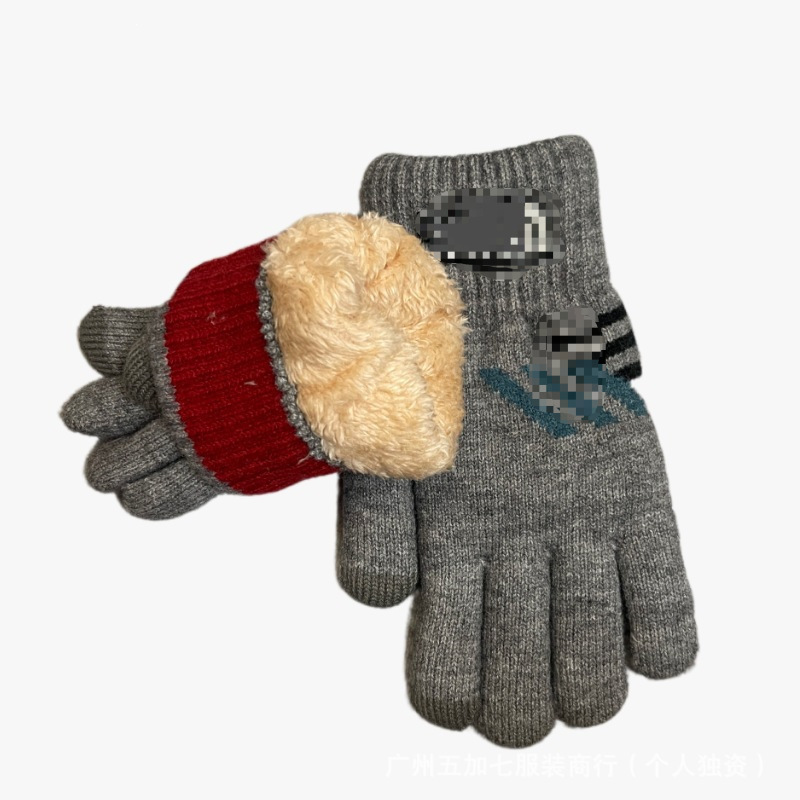 2026 European Outdoor Sports Touchscreen Warm Gloves, Unisex, Thickened Cold-Proof Fleece, Gray