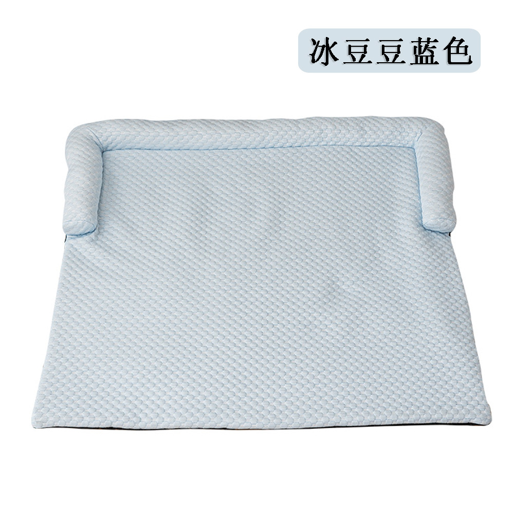 Sofá de seda de hielo transfronterizo para mascotas, compresión de cuatro estaciones, cama para gatos desmontable, perros