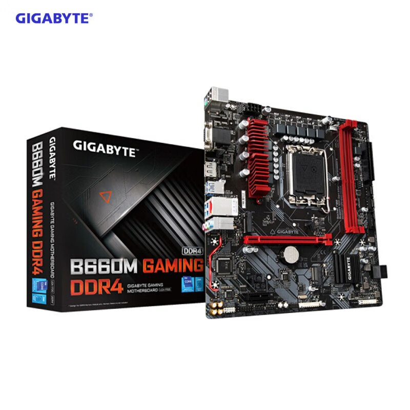 技嘉B660M GAMING DDR4电脑游戏主板适用I5 12400F 13600KF cpu