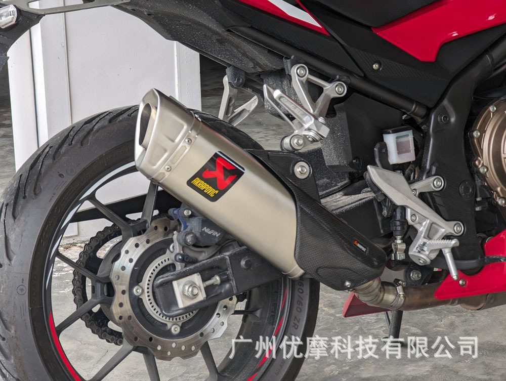 Motorcycle Modification Scorpio R1 Industry and Trade Exhaust Carbon Fiber Titanium Alloy Exhaust Pipe Spring Wind 450SR/DUKE/R1