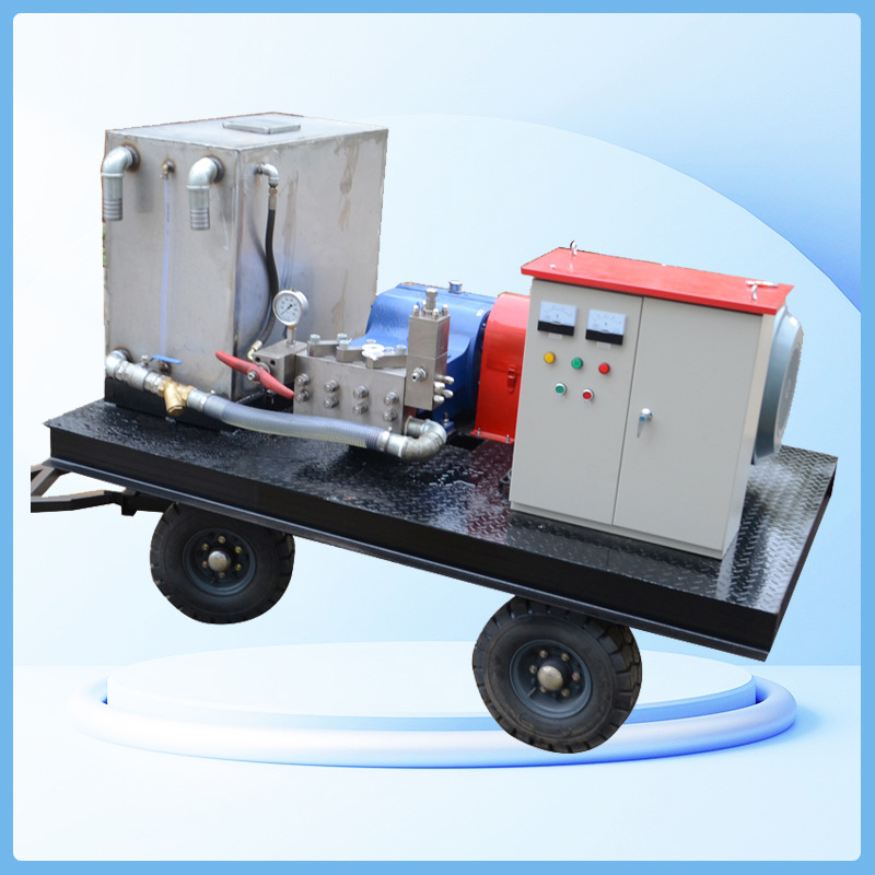 两把枪作业高压水射流混凝土凿毛机大坝桥面打毛机