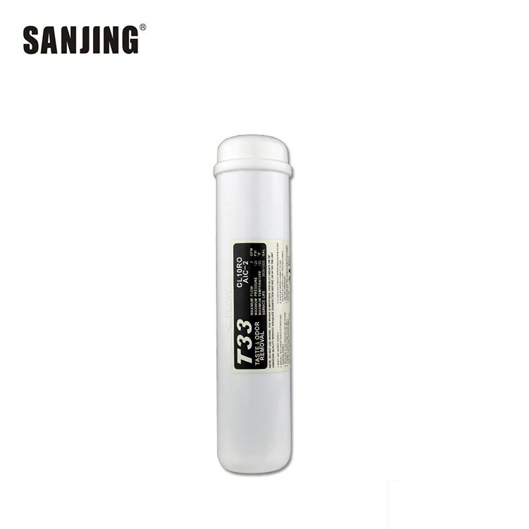 2 puntos de rosca Boca Grande T33 trasero filtro de carbón activado filtro de carbón trasero integrado purificador de agua regulador de sabor