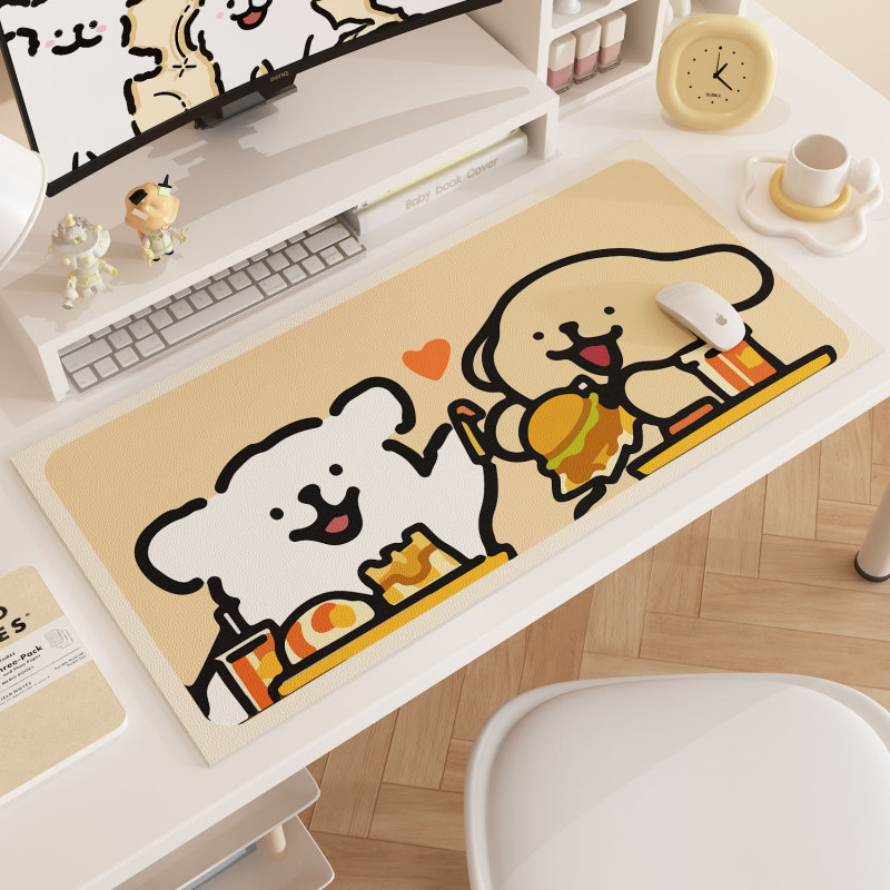 漫画の子犬のコンピュータのテーブルのパッドのマウスのパッドの超大きい番号の専用のデスクのパッドの女子学生の事務のテーブルクロスのキーボードのパッドの卸売り|undefined