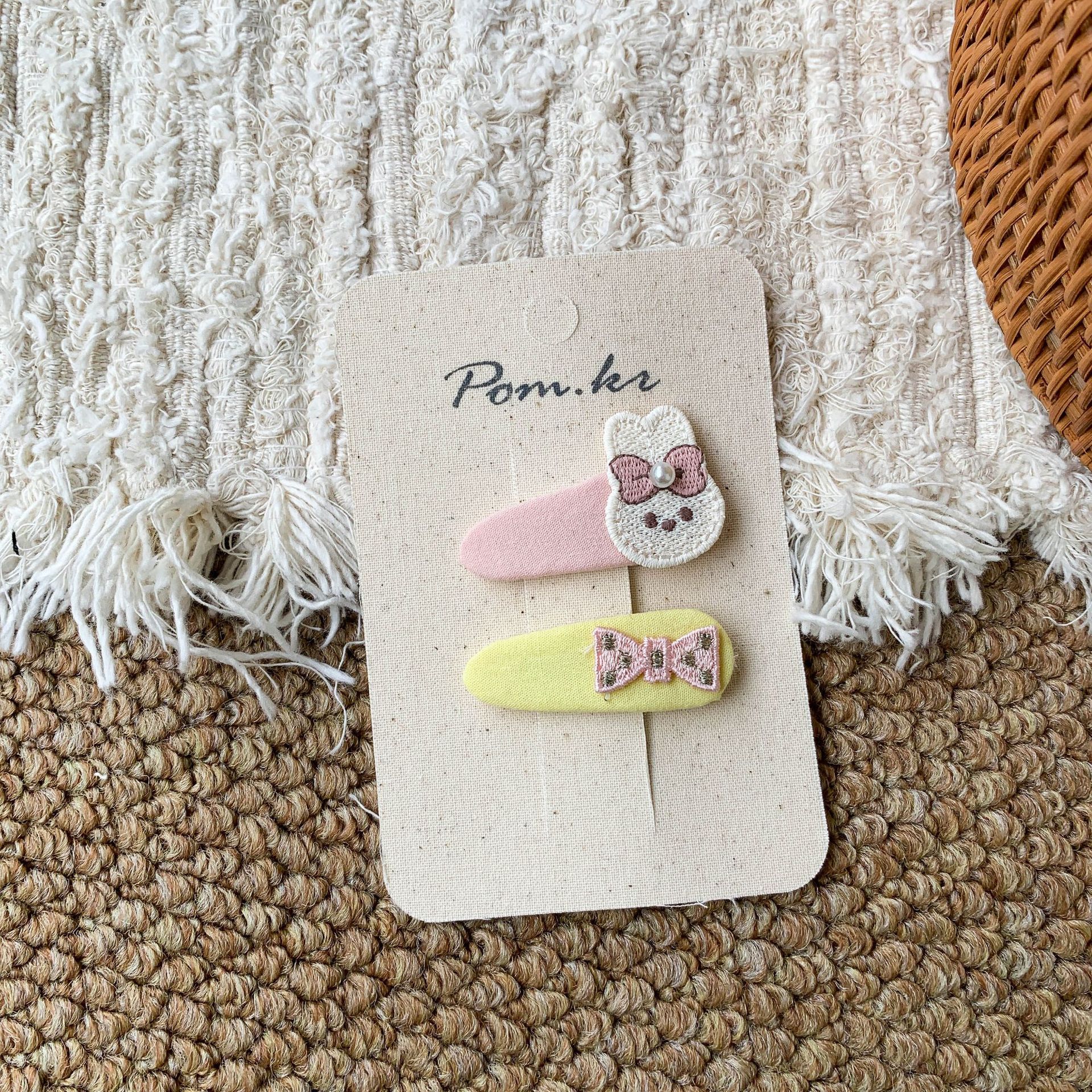 Sugar Pear ropa infantil clip de cabello de niña dibujos animados 2026 nuevo clip de cabello de niños bang BB clip accesorios para el cabello de bebés